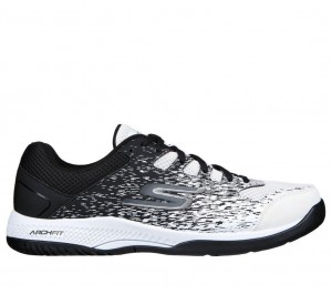 White Skechers Relaxed Fit: Viper Court - Pickleball Men's Sneakers | UZRC-12349