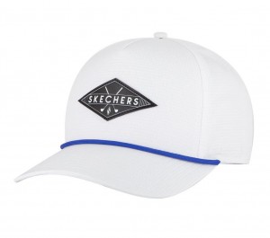 White Skechers Skechweave Air Golf Men's Hats | DPVT-24165