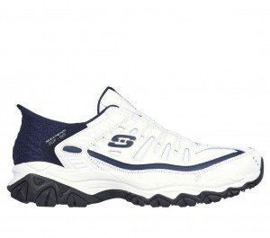 White Skechers Slip-ins: After Burn - Grill Captain Men's Sneakers | HABM-67204