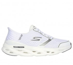 White Skechers Slip-ins: Go Run Swirl Tech Speed Women's Sneakers | COKE-73298