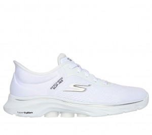 White Skechers Slip-ins: Go Walk 7 - Valin Women's Sneakers | WMDU-90273