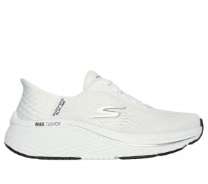 White Skechers Slip-ins: Max Cushioning Elite - Vanish Women's Sneakers | IPEO-06513