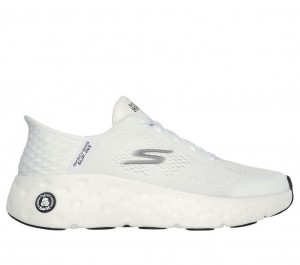 White Skechers Slip-ins: Max Cushioning Hyper Craze Men's Sneakers | UTDX-69841