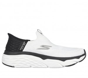 White Skechers Slip-ins: Max Cushioning - Smooth Women's Sneakers | MBIS-43680