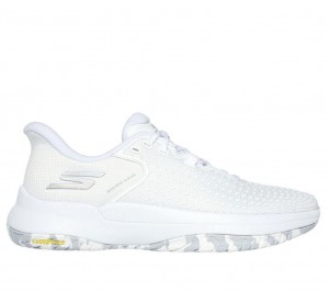 White Skechers Slip-ins: Viper Court Pro Elite Women's Sneakers | JMRX-37824