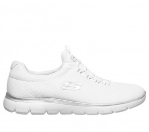 White Skechers Summits Women's Sneakers | LQFN-18639