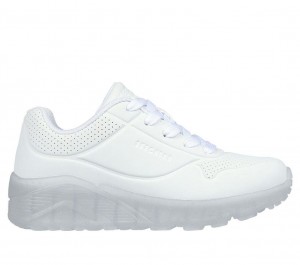 White Skechers Uno Ice Boys' Sneakers | RONY-98740