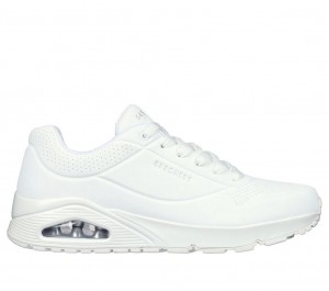 White Skechers Uno - Stand On Air Men's Sneakers | IMPC-91673