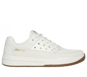 White Skechers Viper Court Luxe Women's Sneakers | PYWE-03489