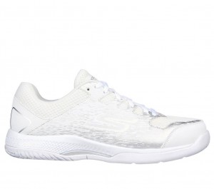 White Skechers Viper Court - Pickleball Women's Sneakers | FBZM-47932