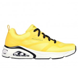 Yellow Skechers Tres-air Uno - Revolution-airy Men's Sneakers | DVTP-02598