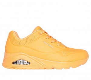 Yellow Skechers Uno - Stand On Air Women's Sneakers | JRQB-27365