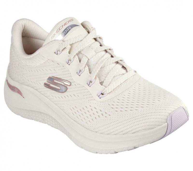 Beige Skechers Arch Fit 2.0 - Big League Women's Sneakers | XYHO-16874