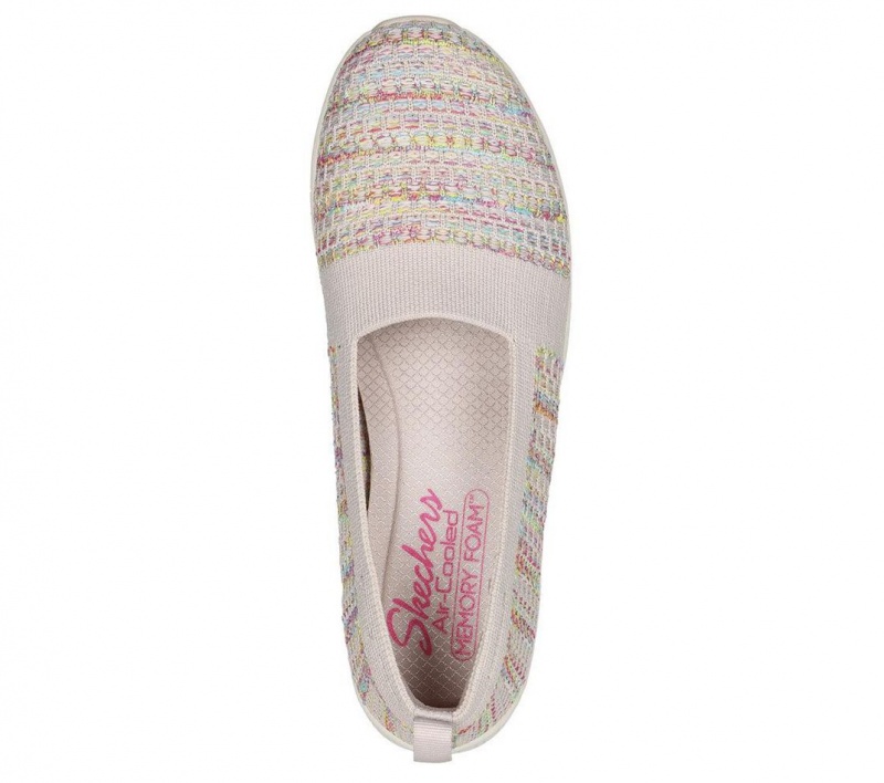 Beige Skechers Be-cool - Sherbet Skies Women's Flats | CXMV-59824