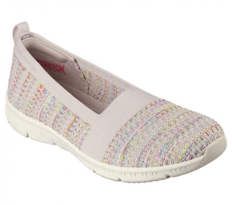 Beige Skechers Be-cool - Sherbet Skies Women's Flats | CXMV-59824