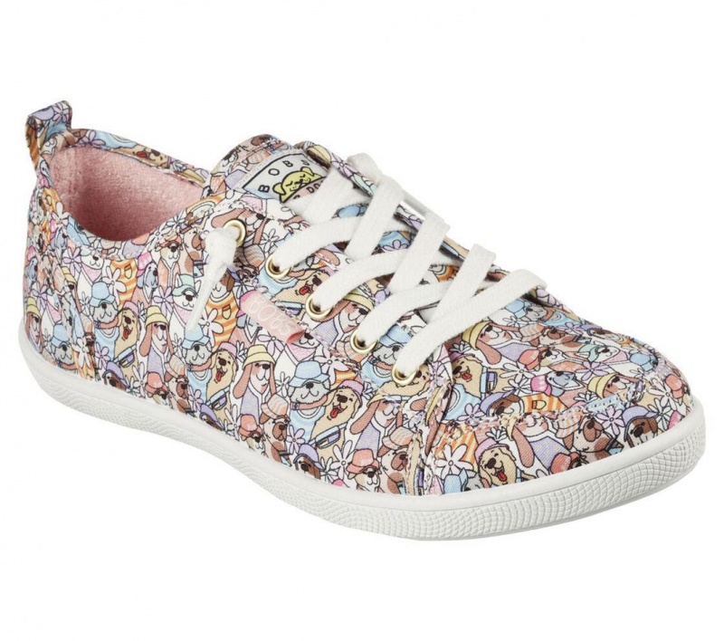 Beige Skechers Bobs B Cute - Pup Freshness Women's Slip On | NTYW-23401