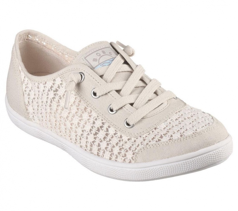 Beige Skechers Bobs B Cute - Woven Wishes Women's Slip On | MPKG-16027