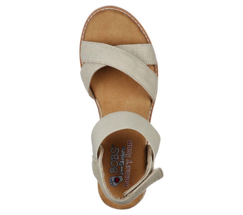 Beige Skechers Bobs Desert Kiss - Secret Picnic Women's Sandals | OAYV-16208