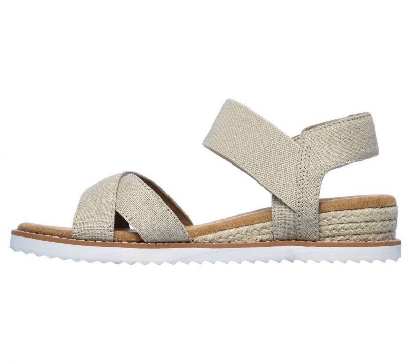 Beige Skechers Bobs Desert Kiss - Secret Picnic Women's Sandals | OAYV-16208