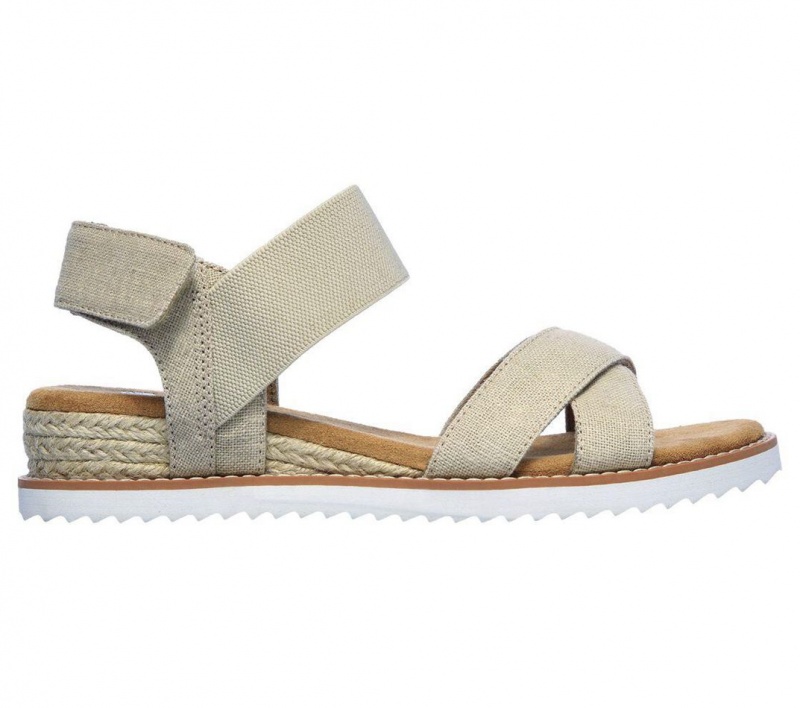 Beige Skechers Bobs Desert Kiss - Secret Picnic Women's Sandals | OAYV-16208