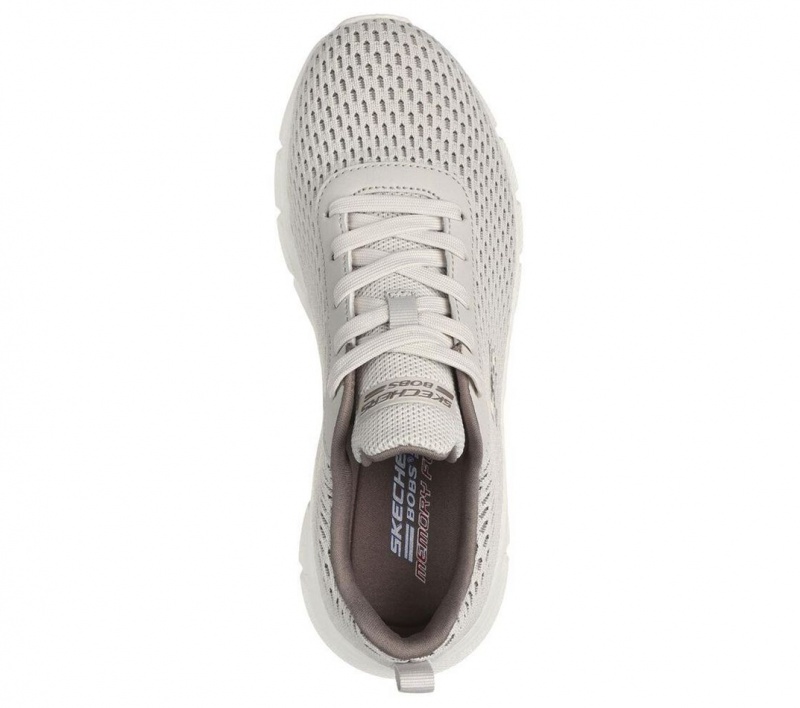 Beige Skechers Bobs Sport B Flex - Swift Flair Women's Sneakers | AZGN-71490