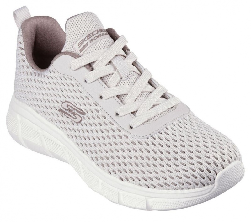 Beige Skechers Bobs Sport B Flex - Swift Flair Women's Sneakers | AZGN-71490