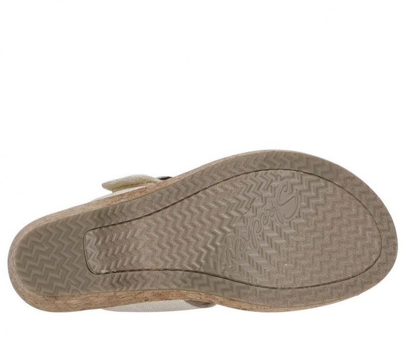 Beige Skechers Brystol Women's Sandals | SJEF-42317