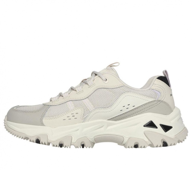 Beige Skechers D'lites Hiker Women's Sneakers | EZBO-23071