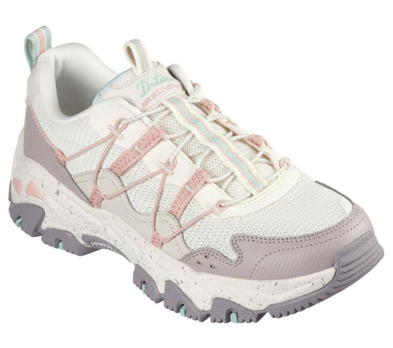 Beige Skechers D'lites Hiker - Hillock Women's Sneakers | OJTC-14508