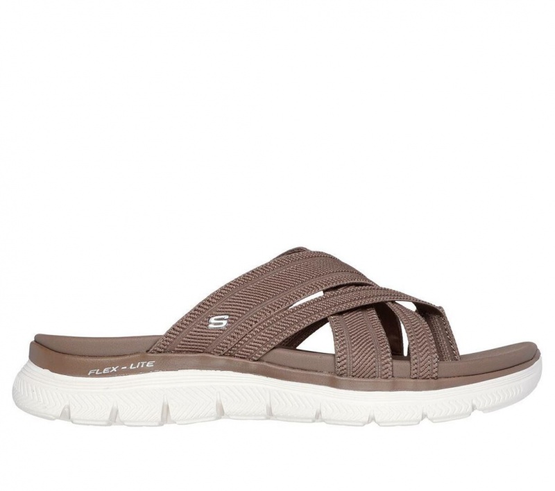 Beige Skechers Flex Appeal 4.0 - Perfect 4 You Women\'s Sandals | UTRL-34216