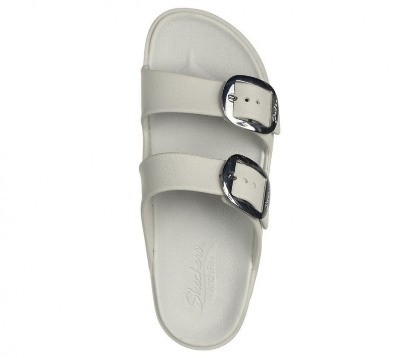 Beige Skechers Foamies: Arch Fit Cali Breeze - Gold Star Women's Sandals | PDXV-18530