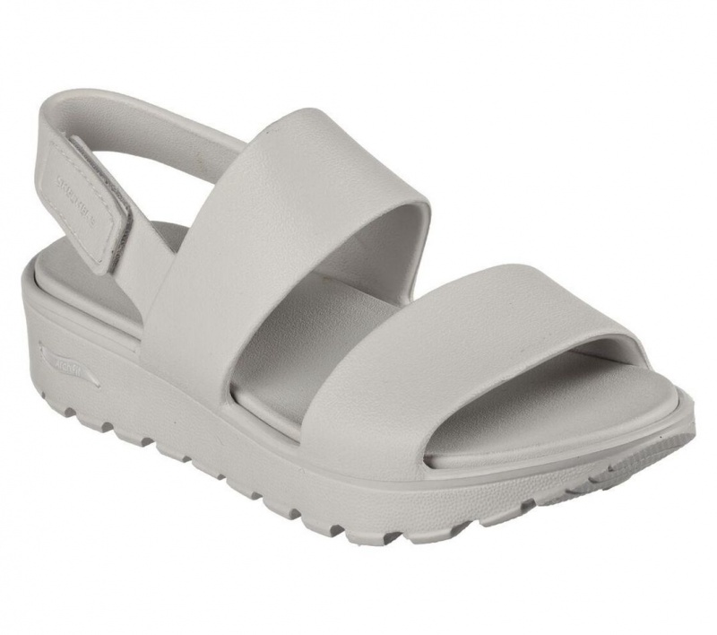 Beige Skechers Foamies: Arch Fit Footsteps - Day Dream Women's Sandals | HKIQ-95807