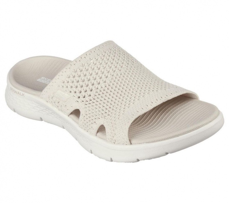 Beige Skechers Go Walk Flex - Elation Women's Sandals | XRJO-29046