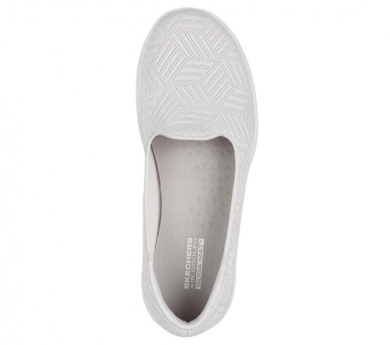 Beige Skechers Go Walk Lite - Sweet Gal Women's Flats | NOYT-72869