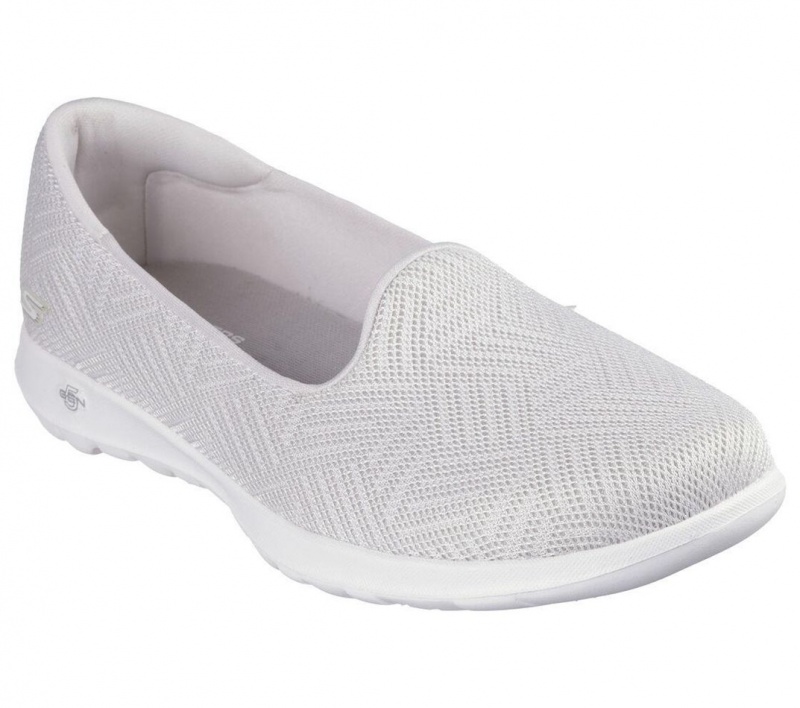 Beige Skechers Go Walk Lite - Sweet Gal Women's Flats | NOYT-72869