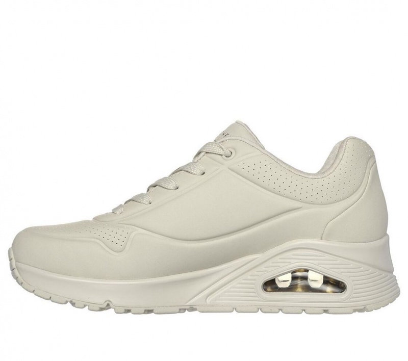 Beige Skechers Jgoldcrown: Uno - Golden Heart Women's Sneakers | KBJD-28756