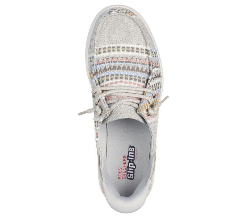 Beige Skechers Slip-ins: Bobs Skip Cute - August Air Women's Boat Shoes | GAXD-83501