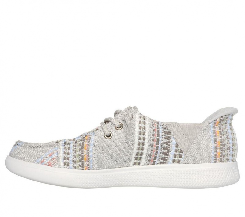 Beige Skechers Slip-ins: Bobs Skip Cute - August Air Women's Boat Shoes | GAXD-83501