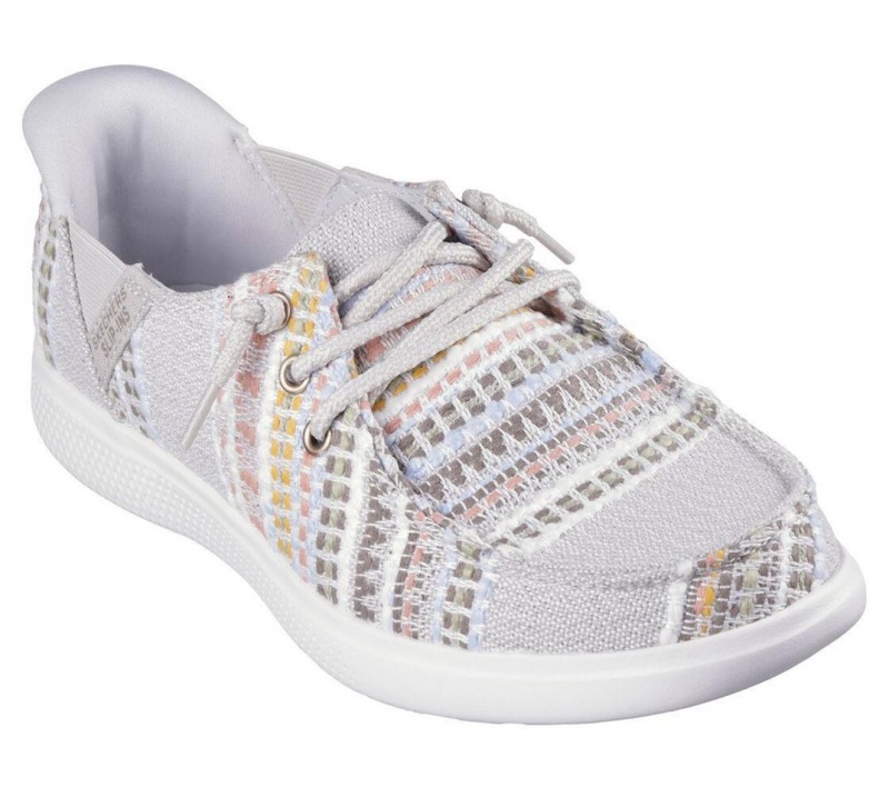 Beige Skechers Slip-ins: Bobs Skip Cute - August Air Women's Boat Shoes | GAXD-83501