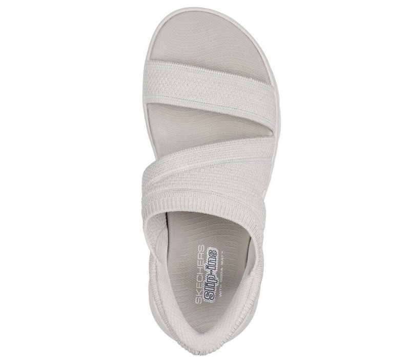 Beige Skechers Slip-ins: Go Walk Flex - Enticing Women's Sandals | UAPZ-02953