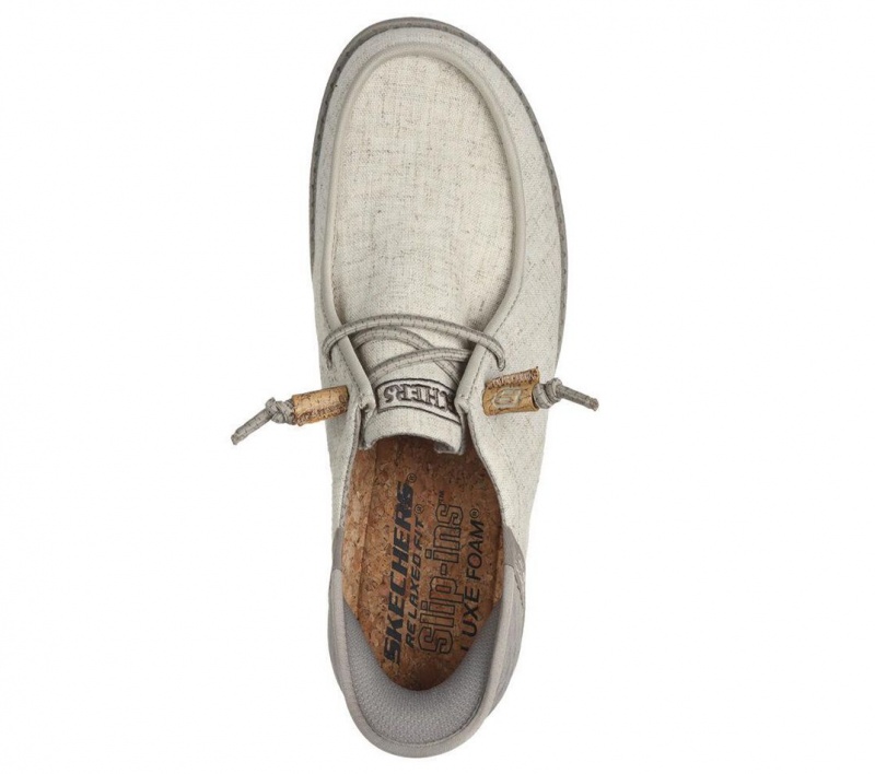 Beige Skechers Slip-ins Rf: Melson - Vaiden Men's Boat Shoes | VSFU-83609