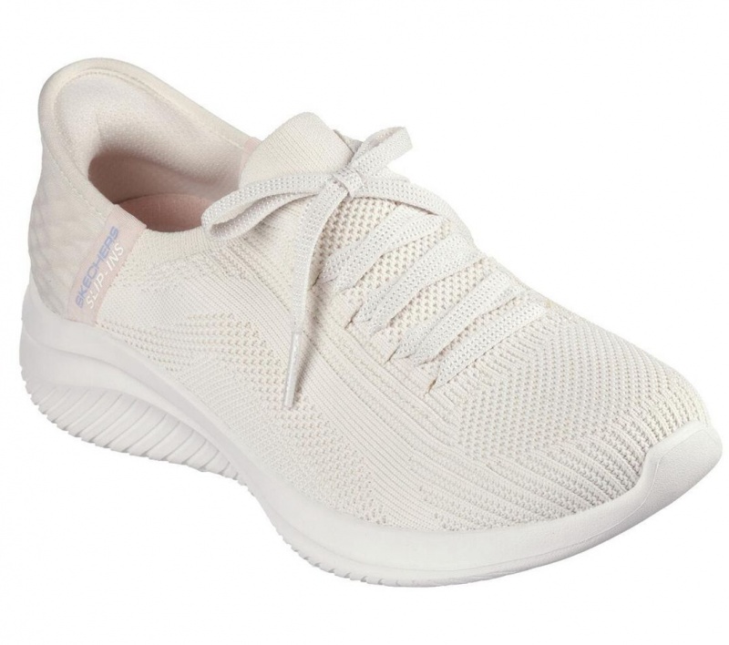 Beige Skechers Slip-ins: Ultra Flex 3.0 - Brilliant Women's Sneakers | BGRN-34015