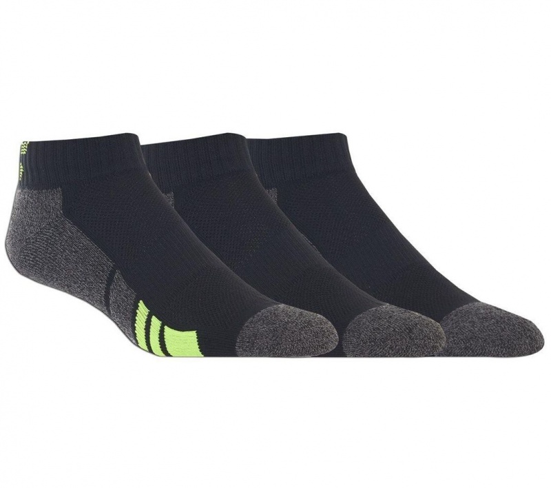 Black Skechers 3 Pack Half Terry Athletic Men\'s Socks | WRZA-67345