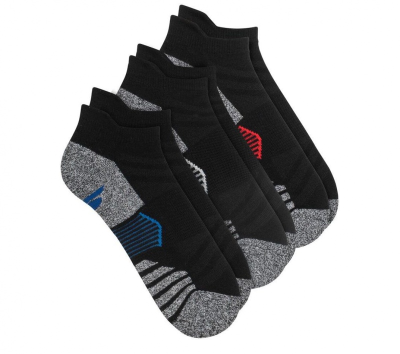 Black Skechers 3 Pack Low Cut Extra Terry Men's Socks | XGCS-53281