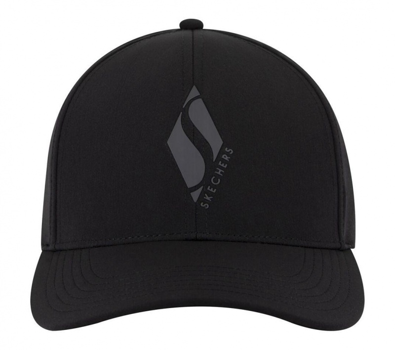 Black Skechers Accessories - Diamond S Men's Hats | YCMN-53472