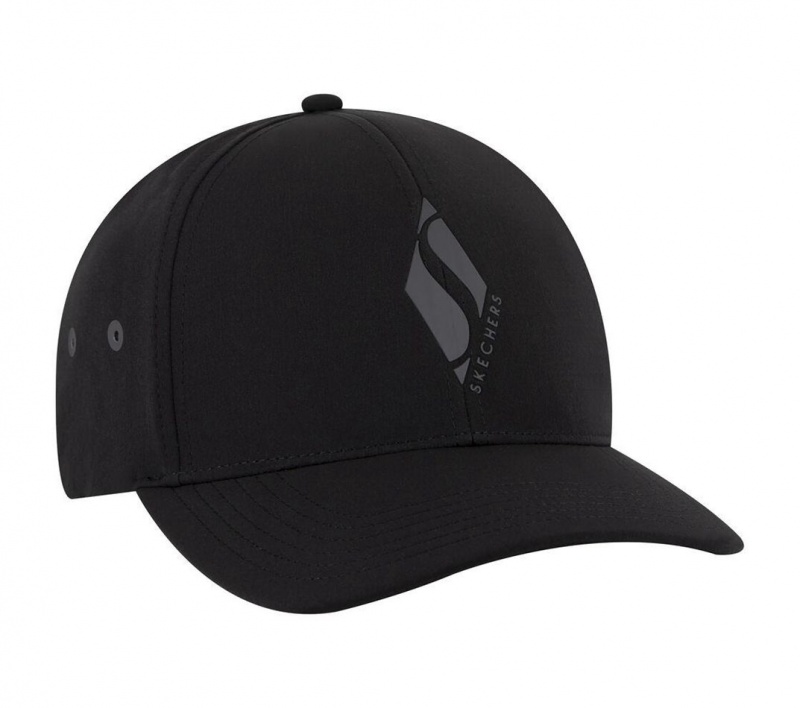 Black Skechers Accessories - Diamond S Men's Hats | YCMN-53472