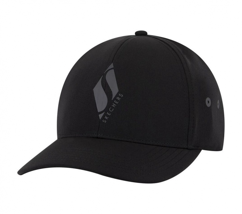 Black Skechers Accessories - Diamond S Men\'s Hats | YCMN-53472