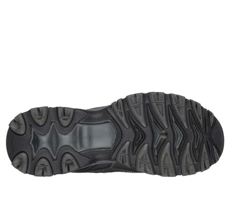 Black Skechers After Burn - Memory Fit Men's Sneakers | QDCT-91702