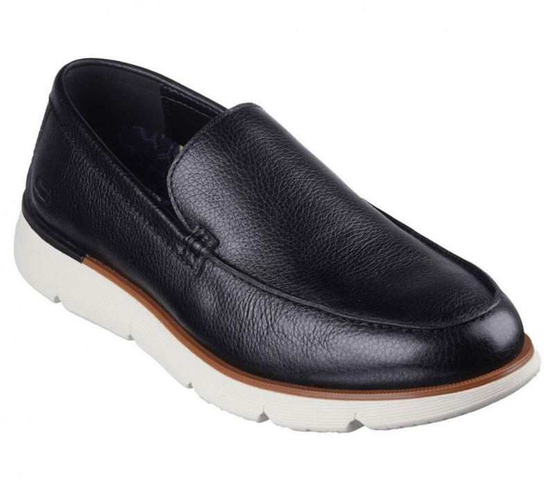 Black Skechers Agustino - Ossie Men's Dress Shoes | JVFR-24790