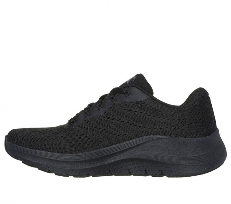 Black Skechers Arch Fit 2.0 - Big League Women's Sneakers | NDFC-83160